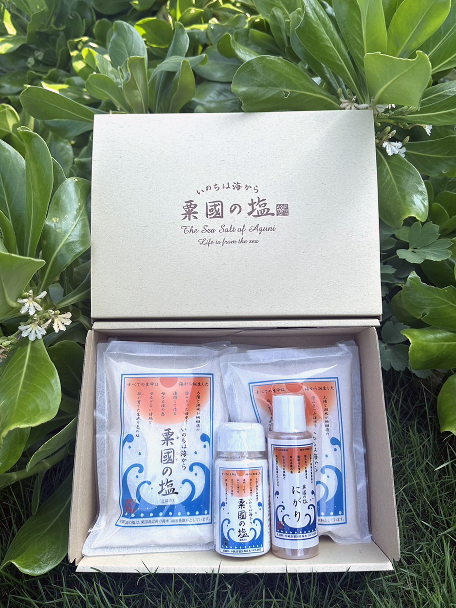 2．粟國の塩のみ詰め合わせ
